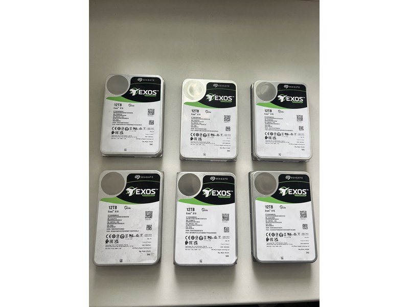 Kietasis diskas 12TB SAS-12G Seagate Exos X16 ST12000NM002G ~2021 year